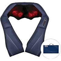 Naipo Masajeador de Cuello y De Vuelta con Masaje de Amasamiento Shiatsu Intensidad Ajustable y Calor para el Uso de…